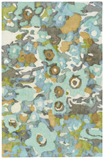 Kaleen Rugs Floral Fantasies Collection HFL01-104 Seafoam Area Rug
