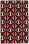 Kaleen Rugs Peranakan Tile Collection HPT02-25 Red Area Rug