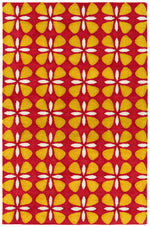 Kaleen Rugs Peranakan Tile Collection HPT03-25 Red Area Rug