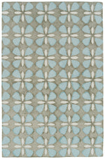 Kaleen Rugs Peranakan Tile Collection HPT03-79 Light Blue Area Rug