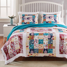 Greenland Home Harmony GL-2106BMSK 3-Piece King/Cal King Quilt Set