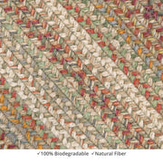 Homespice Decor 516077 8' x 10' Rectangular Harvest Jute Braided Rug