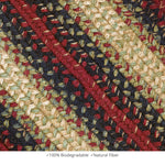 Homespice Decor 565808 10" x 10" Sample Highland Jute Braided Rug