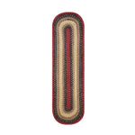 Homespice Decor 596796R 8" x 28" Small Table Runner Oval Highland Jute Braided Accessories