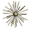 Benzara 10" Metal Decor Spike Decorative Sputnik with Pipe Ends, Brass