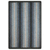 Homespice Decor 341792 20" x 30" Rectangular Indigo Ultra Durable Braided Slim