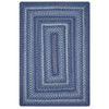 Homespice Decor 713117 - 4 x 6' Rectangular Indigo Pure Comfort Braided Rug