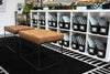 Flagship Carpets CA2012 Industrial Chic Stripe Border Rug
