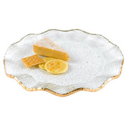 Badash F3021 Hand Decorated Gold Leaf Edge Glass 13