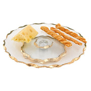 Badash F3054 Hand Decorated Gold  Leaf Chiseled Edge 13