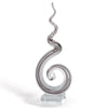 Badash GW500 Corkscrew Murano Style Glass Centerpiece on Crystal Base 18" Tall