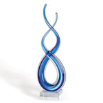 Badash GW520 Murano Style Art Glass Centerpiece on Crystal Base H14"
