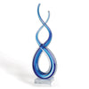 Badash GW521 Murano Style Art Glass Centerpiece on Crystal Base  H9"
