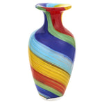 Badash GW661 Murano Style Art Glass 10" Rainbow Vase