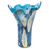 Badash J206 Royalty Murano Style Art Glass 17" Blue Napkin Vase
