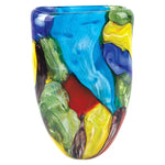 Badash J215 Stormy Rainbow Murano Style Art Glass 11" Oval Vase