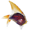 Badash J268 Murano Style Art Glass Tropical  Fish Figurine H 15.5" x L 18"