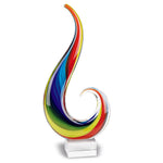 Badash J428 Rainbow Note Murano style 12 " Centerpiece