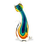 Badash J447 Murano Style Art Glass 11" Cat