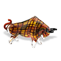 Badash J470 Toro Grande Murano Style Art Glass Large Bull L 16