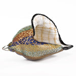 Badash J503 Murano Style Artistic Glass Large Conch Shell L 13 x h 8"