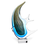 Badash J510 Murano Style Artistic Glass Giant Angel Fish H 16"