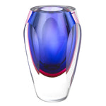 Badash J515 Essence Murano Style Art Glass Violet 9" Vase