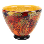 Badash J584 Firestorm Murano Style Art Glass Centerpiece or Punch Bowl  D12XH7"