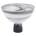 Badash P253 Milky Way Footed Alabaster Glass Centerpiece  Bowl D10 x H7"