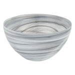 Badash P273 Gray Alabaster Glass 6" Round Salad or Candy Bowl