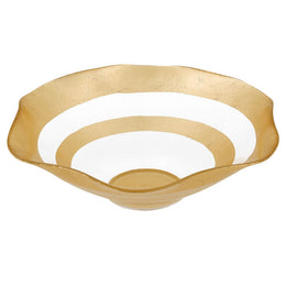Badash P720G The Wave -Authentic Gold Leaf Decorated Glass 8
