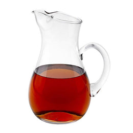 Badash S434 Zeus Mouth Blown Glass Ice Tea, Martini or Water Pitcher H10