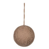 Vickerman JE220565 5" Natural Wool String Wrapped Ball Ornament 2 Per Bag