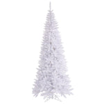 Vickerman  6.5' White Fir Slim Artificial Christmas Tree Unlit