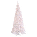 Vickerman 4.5' White Fir Slim Artificial Christmas Tree Warm White Dura-lit LED