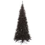 Vickerman  4.5' Black Fir Slim Artificial Christmas Tree Unlit