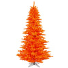 Vickerman 10' Orange Fir Artificial Christmas Tree Orange Dura-lit LED