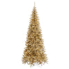 4.5' Champagne Fir Slim Artificial Xmas Tree Clear Dura-lit Incandescent Light