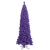 Vickerman 10' Flocked Purple Pencil Fir Artificial Christmas Tree Unlit