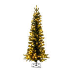 3.5' Bixley Pencil Fir Artificial Christmas Tree Warm White Dura-lit LED