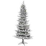 Vickerman 15' x 88" Flocked Kiana Artificial Christmas Tree Unlit