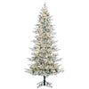 Vickerman 12' x 70" Flocked Kiana Artificial Christmas Tree with Warm White LED