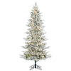 Vickerman 10' x 58" Flocked Kiana Artificial Christmas Tree with Warm White LED