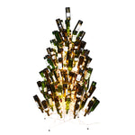 4' x 30" Artificial White Wine Bottle DuraLit 200CL Holds 37 bottles