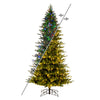 Vickerman 6.5'x40" Kamas Artificial Xmas Tree with 3mm LED Color Changing Light
