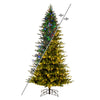 3' x 28" Kamas Fraser Fir Artificial Xmas Tree 3mm LED Color Changing Lights