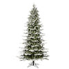 Vickerman 3' x 28" Unlit Flocked Kamas Fraser Slim Artificial Christmas Tree