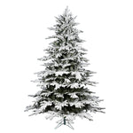 Vickerman 5.5' x 52" Unlit Flocked Kamas Fraser Artificial Christmas Tree