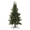 10' x 56" Balsam Spruce Slim Artificial Christmas Tree Colored Dura-Lit LED