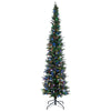 12' x 45" Compton Pole Artificial Christmas Tree Multi-colored Dura-Lit LED